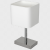 Lampka stołowa NAPOLI WHITE/CHROME 1xE27 ML6363 Milagro