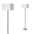 Lampa stojąca NAPOLI WHITE/CHROME 1xE27 ML6364 Milagro