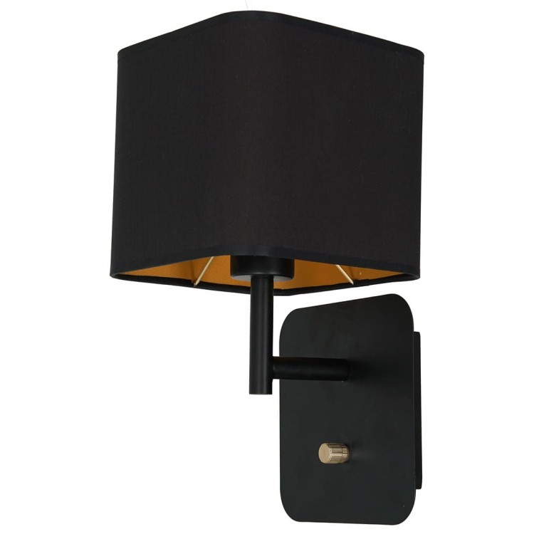 Kinkiet NAPOLI BLACK/GOLD 1xE27 ML6365 Milagro