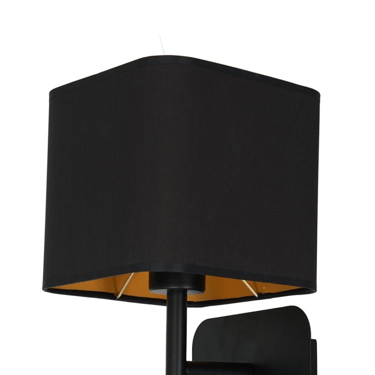 Kinkiet NAPOLI BLACK/GOLD 1xE27 ML6365 Milagro