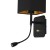 Kinkiet NAPOLI BLACK/GOLD 1xE27 + 1W LED ML6366 Milagro