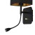 Kinkiet NAPOLI BLACK/GOLD 1xE27 + 1W LED ML6366 Milagro