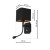 Kinkiet NAPOLI BLACK/GOLD 1xE27 + 1W LED ML6366 Milagro