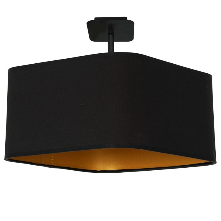 Lampa podsufitowa NAPOLI BLACK/GOLD 1xE27 ML6367 Milagro