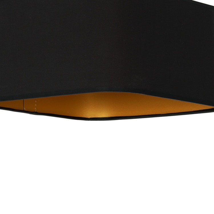 Lampa podsufitowa NAPOLI BLACK/GOLD 1xE27 ML6367 Milagro