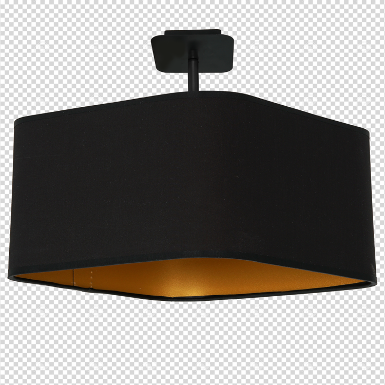 Lampa podsufitowa NAPOLI BLACK/GOLD 1xE27 ML6367 Milagro