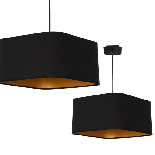 Lampa wisząca NAPOLI BLACK/GOLD 1xE27 ML6368 Milagro