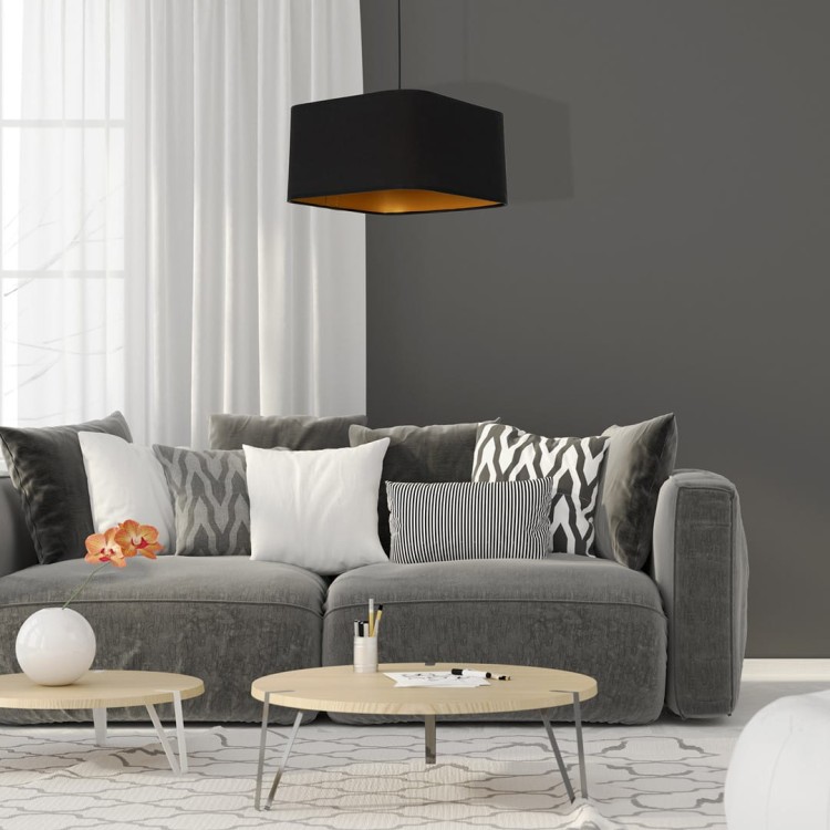 Lampa wisząca NAPOLI BLACK/GOLD 1xE27 ML6368 Milagro
