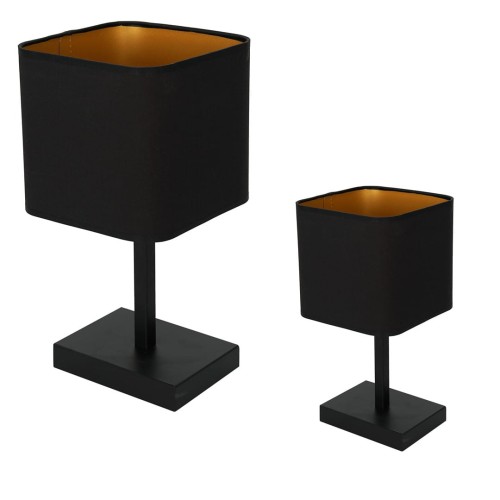 Lampka stołowa NAPOLI BLACK/GOLD 1xE27 ML6369 Milagro