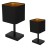 Lampka stołowa NAPOLI BLACK/GOLD 1xE27 ML6369 Milagro
