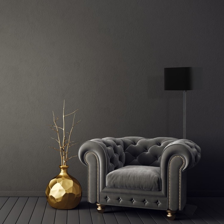 Lampa stojąca NAPOLI BLACK/GOLD 1xE27 ML6370 Milagro