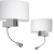 Kinkiet CASINO WHITE/CHROME 1xE27 + 1W LED ML6372 Milagro