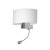 Kinkiet CASINO WHITE/CHROME 1xE27 + 1W LED ML6372 Milagro