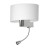 Kinkiet CASINO WHITE/CHROME 1xE27 + 1W LED ML6372 Milagro