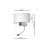 Kinkiet CASINO WHITE/CHROME 1xE27 + 1W LED ML6372 Milagro