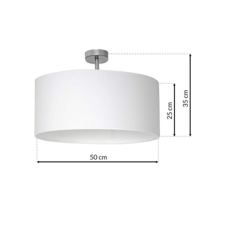 Lampa podsufitowa CASINO WHITE/CHROME 1xE27 ML6373 Milagro