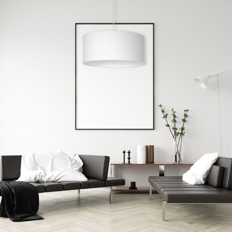 Lampa wisząca CASINO WHITE/CHROME 1xE27 ML6374 Milagro