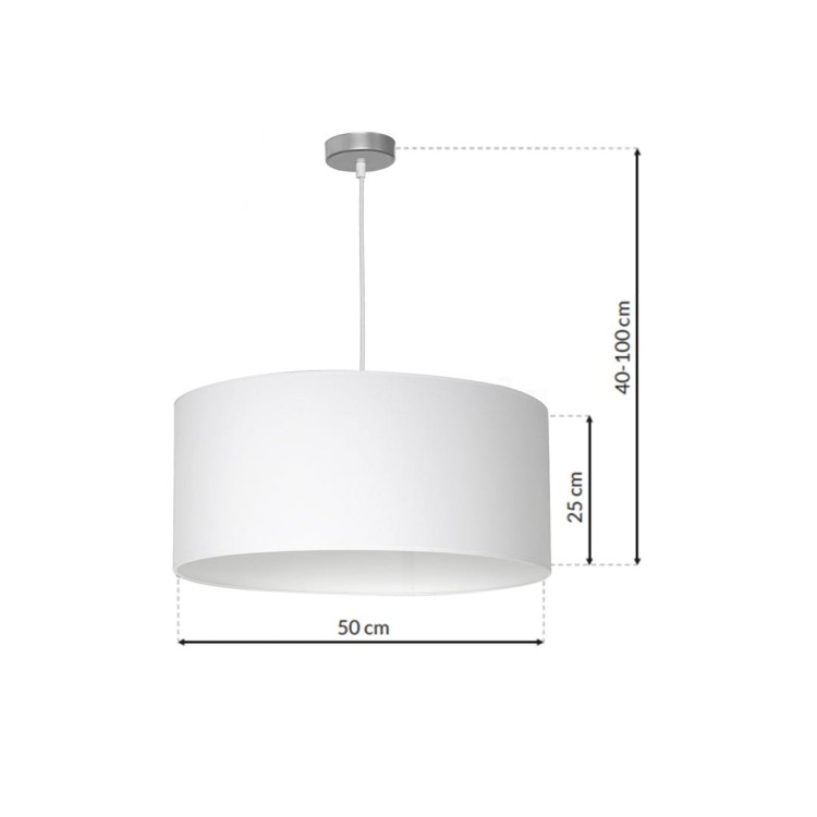 Lampa wisząca CASINO WHITE/CHROME 1xE27 ML6374 Milagro