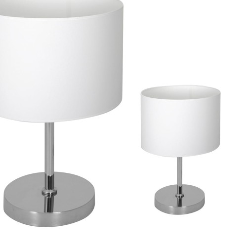 Lampka stołowa CASINO WHITE/CHROME 1xE27 ML6375 Milagro