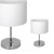 Lampka stołowa CASINO WHITE/CHROME 1xE27 ML6375 Milagro