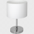 Lampka stołowa CASINO WHITE/CHROME 1xE27 ML6375 Milagro