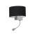 Kinkiet CASINO BLACK/CHROME 1xE27 + 1W LED ML6378 Milagro