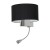 Kinkiet CASINO BLACK/CHROME 1xE27 + 1W LED ML6378 Milagro