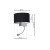 Kinkiet CASINO BLACK/CHROME 1xE27 + 1W LED ML6378 Milagro