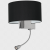 Kinkiet CASINO BLACK/CHROME 1xE27 + 1W LED ML6378 Milagro