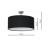 Lampa podsufitowa CASINO BLACK/CHROME 1xE27 ML6379 Milagro