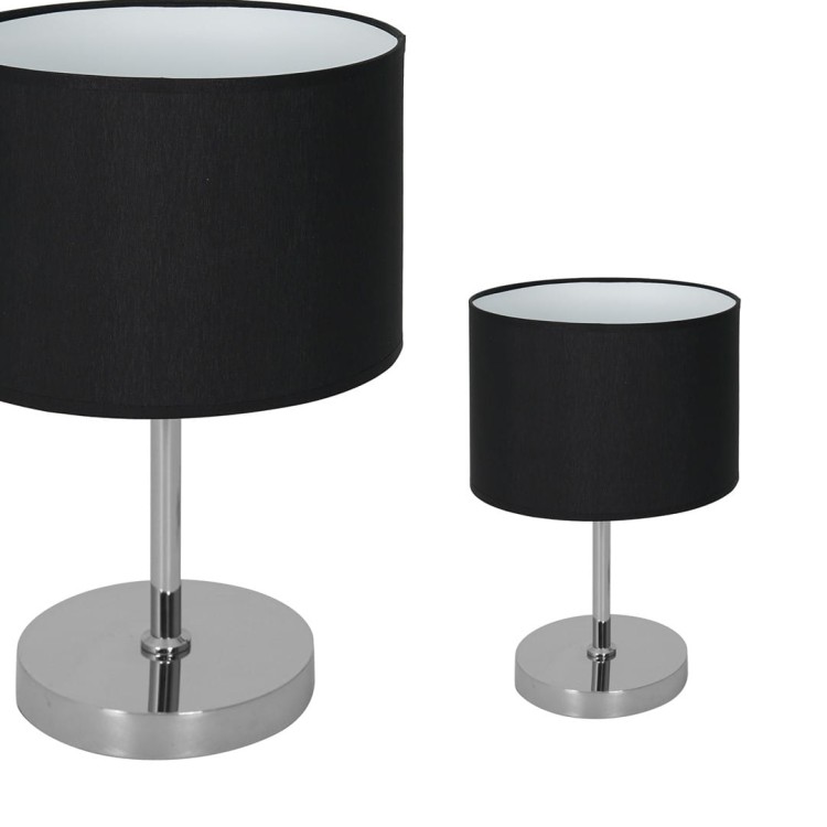 Lampka stołowa CASINO BLACK/CHROME 1xE27 ML6381 Milagro
