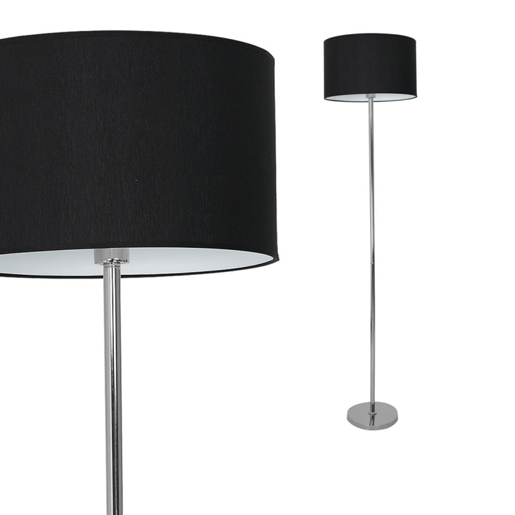 Lampa stojąca CASINO BLACK/CHROME 1xE27 ML6382 Milagro