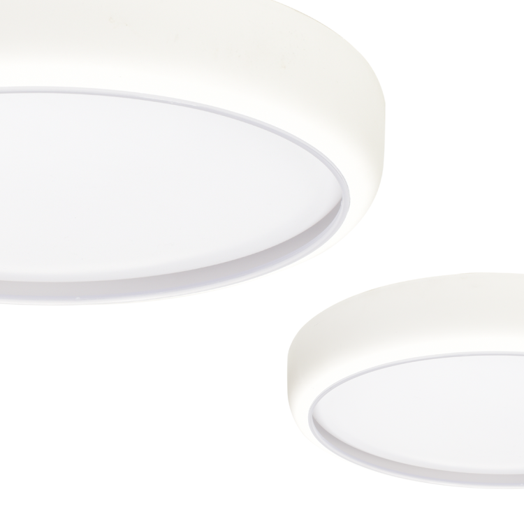 Plafoniera Plafon GEA WHITE 36W LED 390mm ML6393 Milagro z pilotem do salonu sypialni korytarza jadalni oprawa lampa sufitowa nowoczesna oświetleniowa biały biała barwa zmienna zimna neutralna biała dzienna Inspiracje Premium