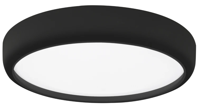 Plafoniera Plafon GEA BLACK 36W LED 390mm ML6394 Milagro z pilotem do salonu sypialni korytarza jadalni oprawa lampa sufitowa nowoczesna oświetleniowa czarny czarna barwa zmienna zimna neutralna biała dzienna Inspiracje Premium