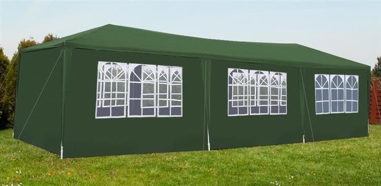 Pawilon namiot Ogrodowy Handlowy 3x9m Zielony P5523 Malatec 3x9 m rozkładany 8 ścianek