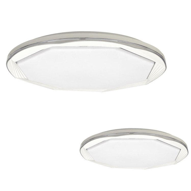 Plafoniera Plafon OPTIMA 52W LED 480mm ML6400 Milagro z pilotem do salonu sypialni korytarza jadalni oprawa lampa sufitowa nowoczesna oświetleniowa biały biała barwa zmienna zimna neutralna biała dzienna Inspiracje Premium