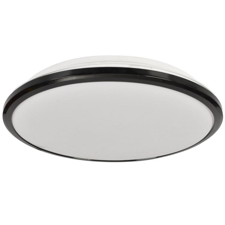Plafoniera Plafon TERMA BLACK 18W LED IP44 280mm ML6402 Milagro do łazienki salonu sypialni korytarza jadalni oprawa lampa sufitowa nowoczesna oświetleniowa czarna czarny barwa neutralna biała dzienna Inspiracje Premium