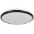 Plafoniera Plafon TERMA BLACK 24W LED IP44 360mm ML6404 Milagro do łazienki salonu sypialni korytarza jadalni oprawa lampa sufitowa nowoczesna oświetleniowa czarna czarny barwa neutralna biała dzienna Inspiracje Premium