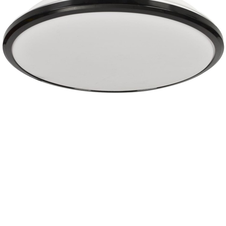 Plafoniera Plafon TERMA BLACK 24W LED IP44 360mm ML6404 Milagro do łazienki salonu sypialni korytarza jadalni oprawa lampa sufitowa nowoczesna oświetleniowa czarna czarny barwa neutralna biała dzienna Inspiracje Premium