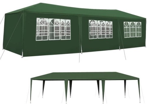 Pawilon namiot Ogrodowy Handlowy 3x9m Zielony P5523 Malatec 3x9 m rozkładany 8 ścianek