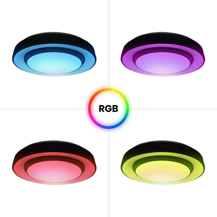 Plafon NAOMI SMART O380 mm 24W LED RGB ML6406 Milagro