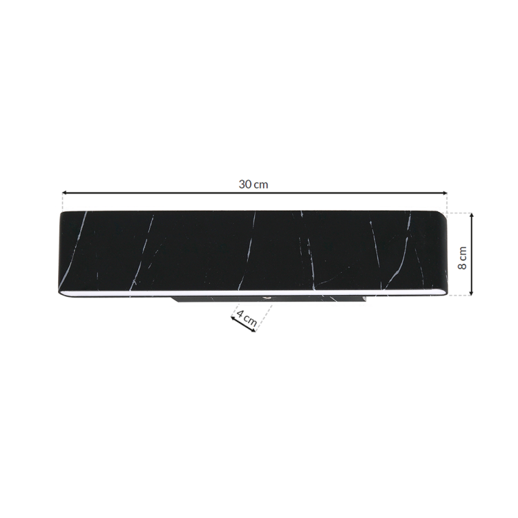 Kinkiet PIERCE BLACK 12W LED ML6471 Milagro