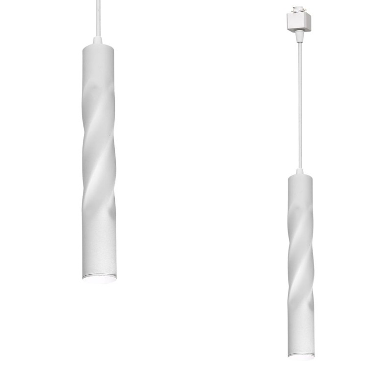 TRACK LIGHT PENDANT TWISTED WHITE 3W LED ML6509 Milagro