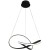 Lampa sufitowa wisząca fale Industrialna Loft CAPPIO BLACK 36W LED ML6771 Milagro 4000K 60cm nowoczesna oprawa oświetleniowa wyginana metal żyrandol czarny czarna zwis Inspiracje Premium