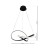 Lampa sufitowa wisząca fale Industrialna Loft CAPPIO BLACK 36W LED ML6771 Milagro 4000K 60cm nowoczesna oprawa oświetleniowa wyginana metal żyrandol czarny czarna zwis Inspiracje Premium
