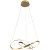 Lampa sufitowa wisząca fale Industrialna Loft CAPPIO GOLD 36W LED ML6772 Milagro 4000K 60cm nowoczesna oprawa oświetleniowa wyginana metal żyrandol złoty złota zwis Inspiracje Premium