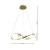 Lampa sufitowa wisząca fale Industrialna Loft CAPPIO GOLD 36W LED ML6772 Milagro 4000K 60cm nowoczesna oprawa oświetleniowa wyginana metal żyrandol złoty złota zwis Inspiracje Premium