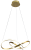 Lampa sufitowa wisząca fale Industrialna Loft CAPPIO GOLD 36W LED ML6772 Milagro 4000K 60cm nowoczesna oprawa oświetleniowa wyginana metal żyrandol złoty złota zwis Inspiracje Premium