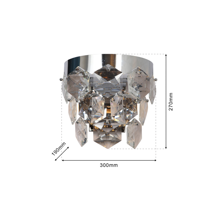 Kinkiet GRACE CHROME 2xE14 ML6934 Milagro