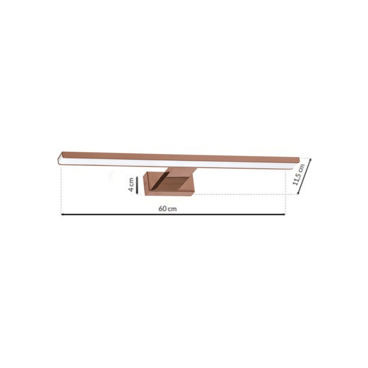 Kinkiet SHINE ROSE GOLD 60cm 13,8W LED ML7041 Milagro